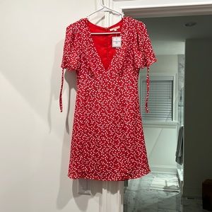 Red heart dress